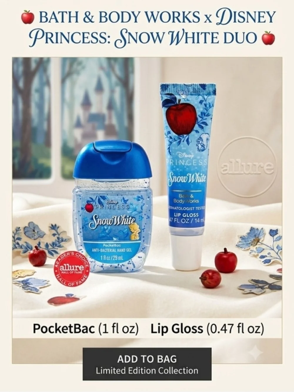 Disney Snow White Duo Bath & Body Works Lip Gloss Pocketbac